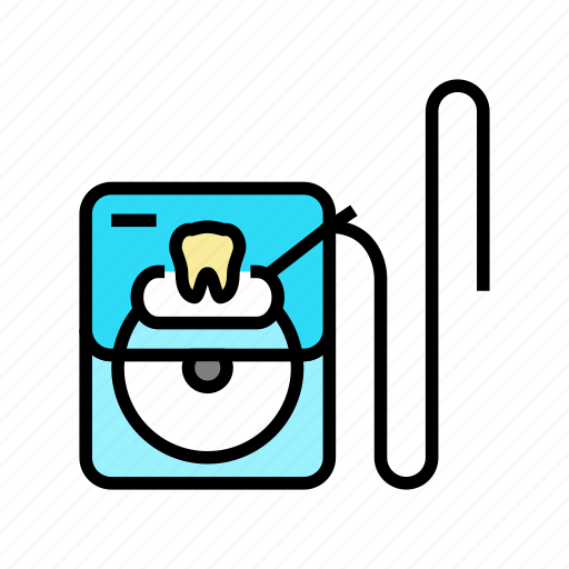 Floss, dental, care, dentist, tooth, implant icon - Download on Iconfinder