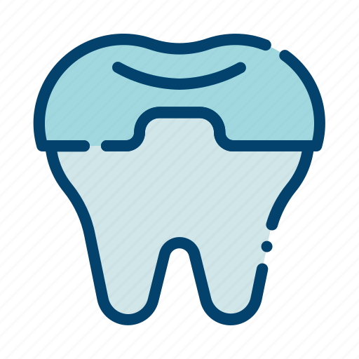 Crowning, dental care, dental treatment, dentist, health, molar crown, tooth icon - Download on Iconfinder