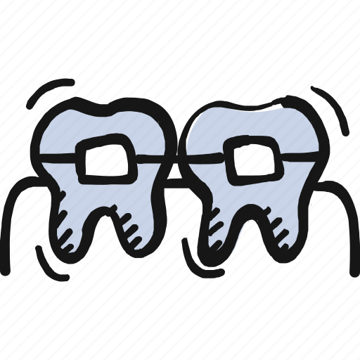 Braces, dental, dental braces, orthodontic, teeth icon icon - Download on Iconfinder