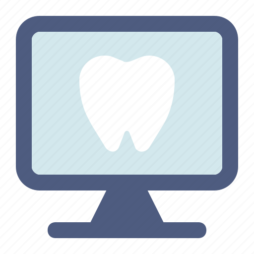 Dental, computer, monitor, dentist, teeth, screen, laptop icon - Download on Iconfinder