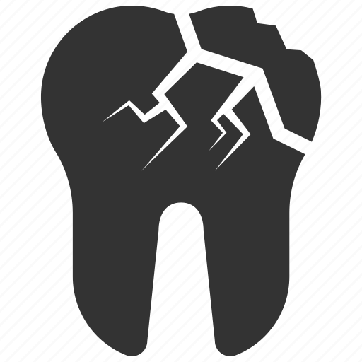 Crack, broken tooth, teeth, tooth, broken, cracked icon - Download on Iconfinder