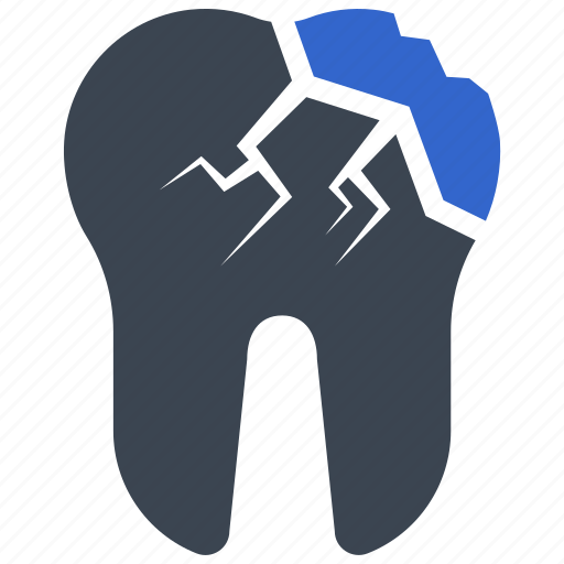 Crack, broken tooth, teeth, tooth, broken, cracked icon - Download on Iconfinder
