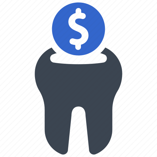 Money, dollar, tooth, dental, cost, fees icon - Download on Iconfinder