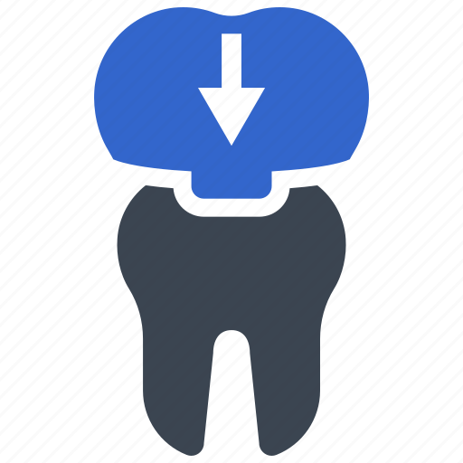 Crown, implant, cap, cover, repair, teeth icon - Download on Iconfinder