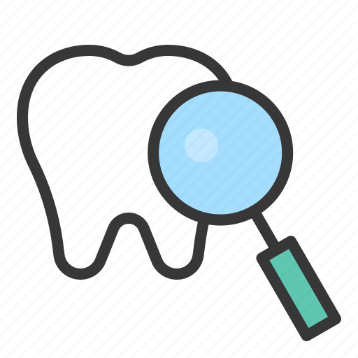 Care, dental, dentist, dentistry, magnify, dental care, tooth icon - Download on Iconfinder