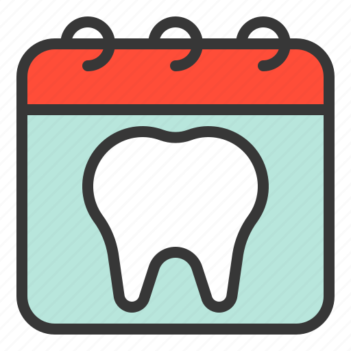 Appointment, calendar, dental, dentist, tooth, date, schedule icon - Download on Iconfinder