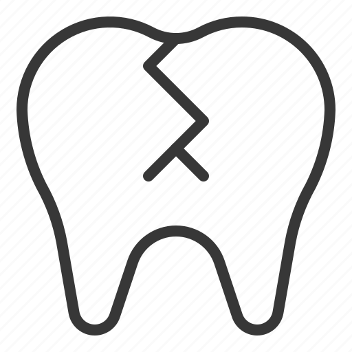 Broken tooth, dental, dentist, dentistry, health, tooth, healthcare icon - Download on Iconfinder