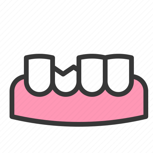 Broken, chipped tooth, dental, dentist, dentistry, healthcare, tooth icon - Download on Iconfinder