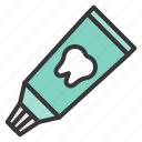 dental, medical, tooth, toothpaste, tube, dental glue