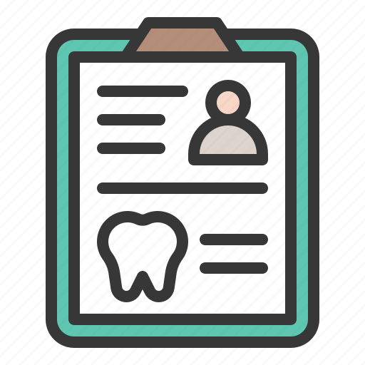 Dental, dental card, dentist, medical records, record icon - Download on Iconfinder