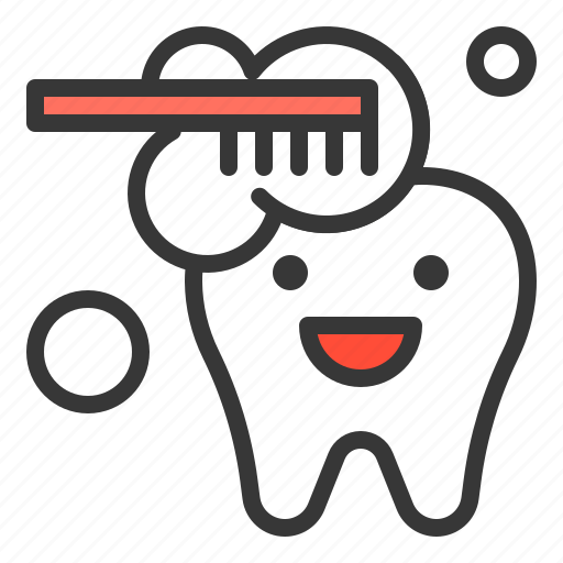 Dental, dentist, dentistry, tooth, tooth brushing, toothbrush, clean icon - Download on Iconfinder