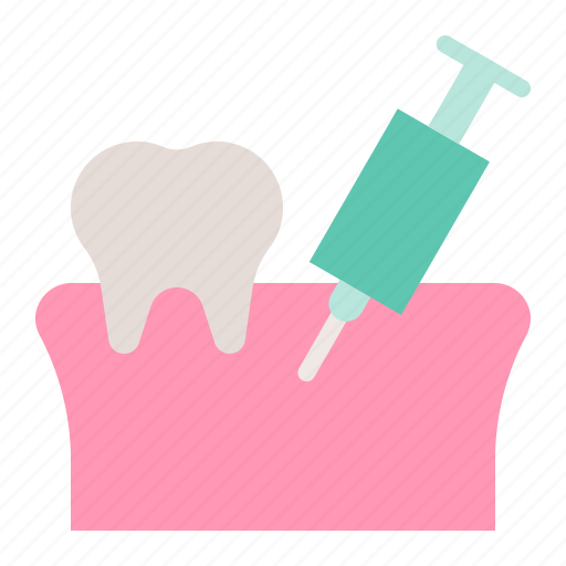 Anesthesia, dental, dentistry, gums, syringe, tooth gums icon - Download on Iconfinder
