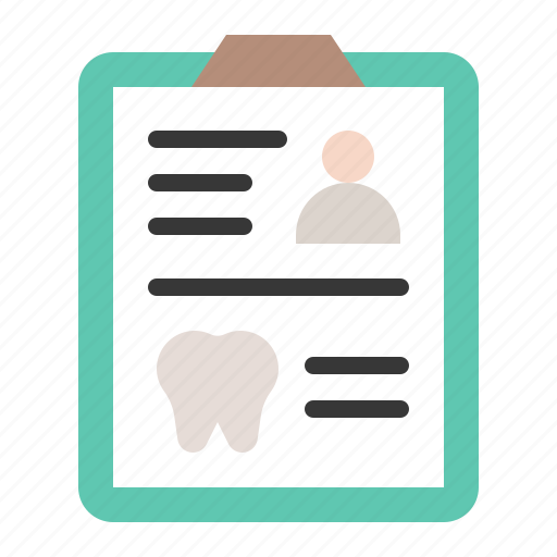 Dental card, dentist, document, medical records, record icon - Download on Iconfinder