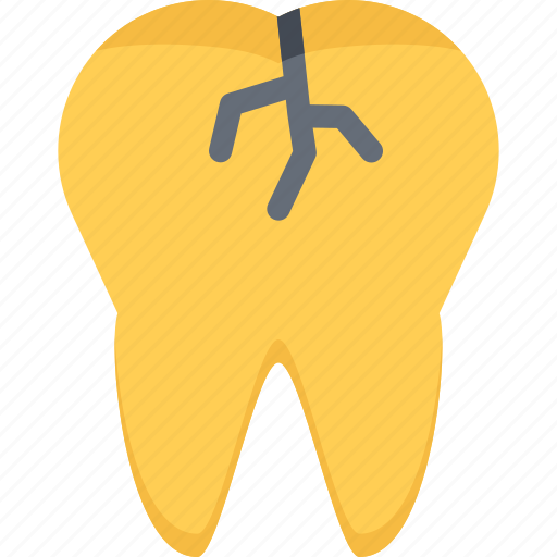 Crack, dentist, doctor, medicine, teeth, tooth icon - Download on Iconfinder