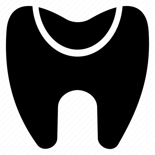 Cavity, damage, dental, dentist, doctor, half, tooth icon - Download on Iconfinder