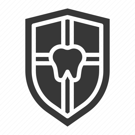 Dental, dentistry, emblem, protection, shield, tooth icon - Download on Iconfinder