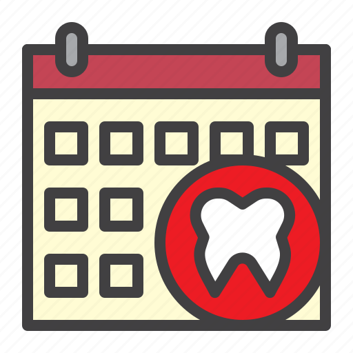 Calendar, appointment, dental, reminder icon - Download on Iconfinder