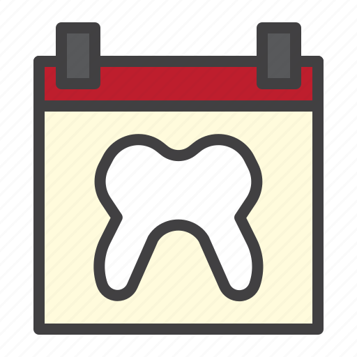 Calendar, tooth, dentist, day icon - Download on Iconfinder