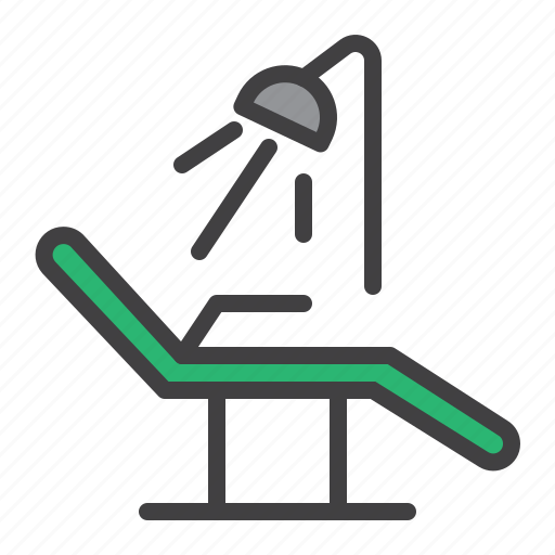 Dentist, chair, lamp, light icon - Download on Iconfinder