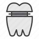 molar, tooth, crown, dental