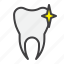 shiny, clean, tooth, dental 