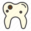 tooth, caries, damage, dental