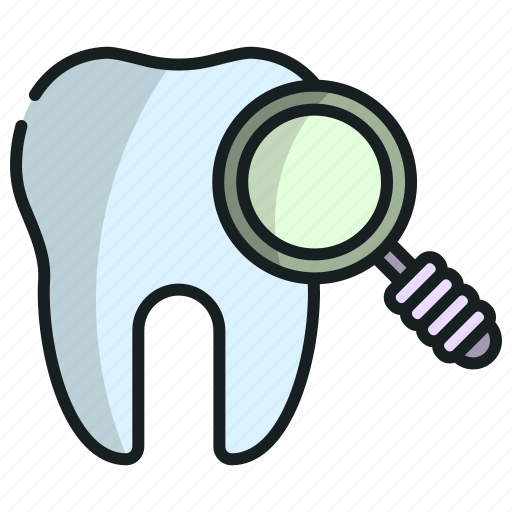 Tooth, zoom, dentist, magnifying, oral, hygiene icon - Download on Iconfinder