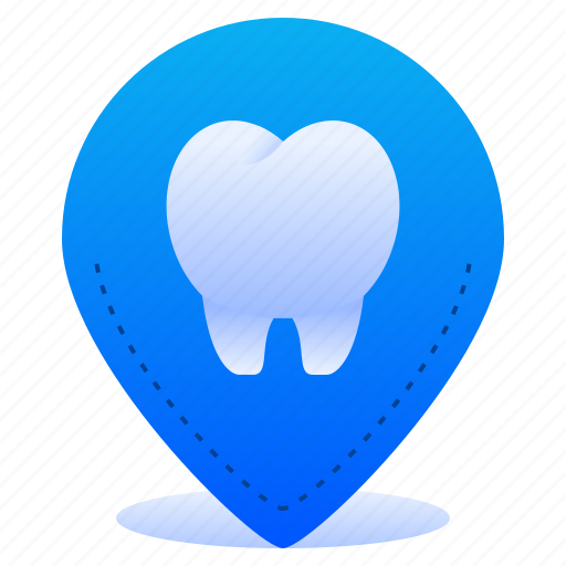 Location, locate, dental, dentist, tooth, destination icon - Download on Iconfinder