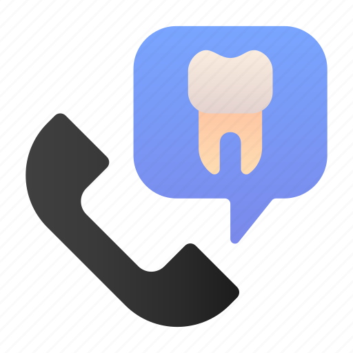Call, telephone, dentist, tooth icon - Download on Iconfinder