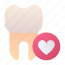 heart, tooth, dentist, love