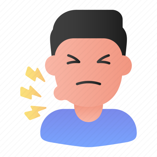 Man, pain, tooth, avatar icon - Download on Iconfinder