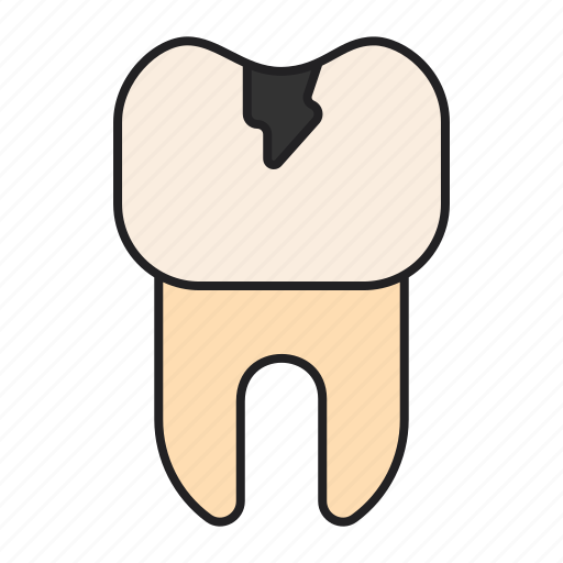 Cavity, caries, decay, tooth icon - Download on Iconfinder