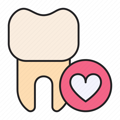 Heart, tooth, dentist, love icon - Download on Iconfinder