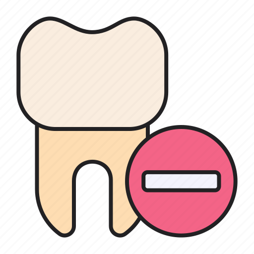 Minus, less, tooth, dentist icon - Download on Iconfinder