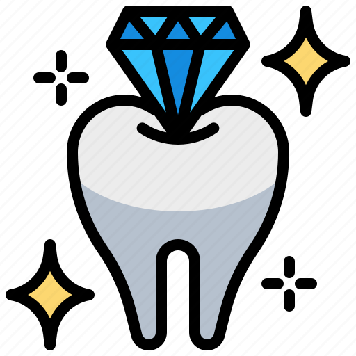 Dental, dentist, diamond, teeth, tooth, whitening icon - Download on Iconfinder