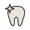 shiny, tooth