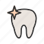 shiny, tooth 
