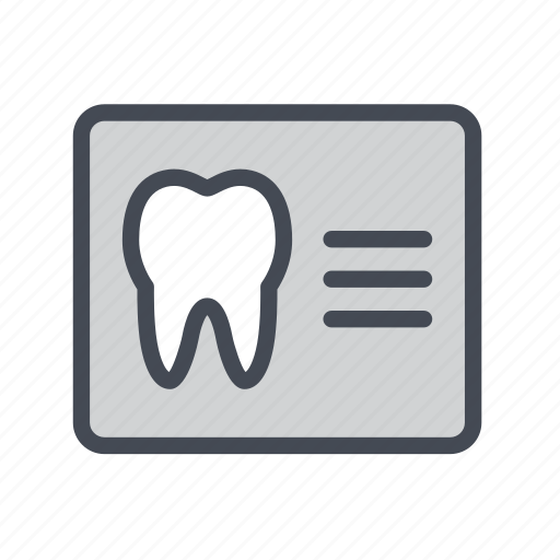 Dental, report, analysis, tooth, x-ray icon - Download on Iconfinder