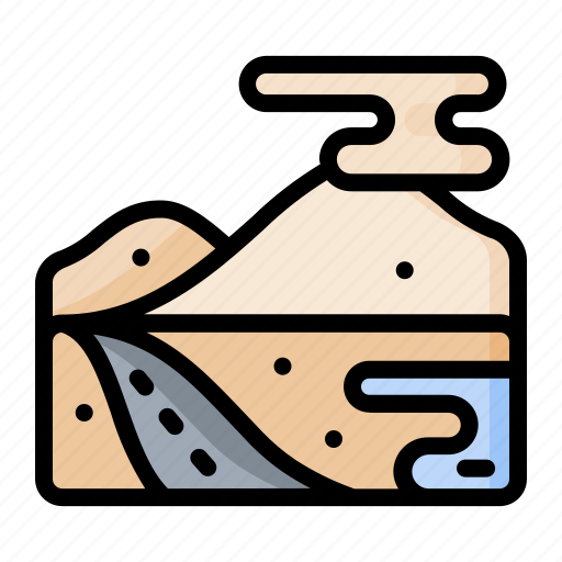Boat, lake, oasis, places, sand icon - Download on Iconfinder