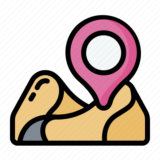 Desert, location, pyramid, sphinx, sand icon - Download on Iconfinder