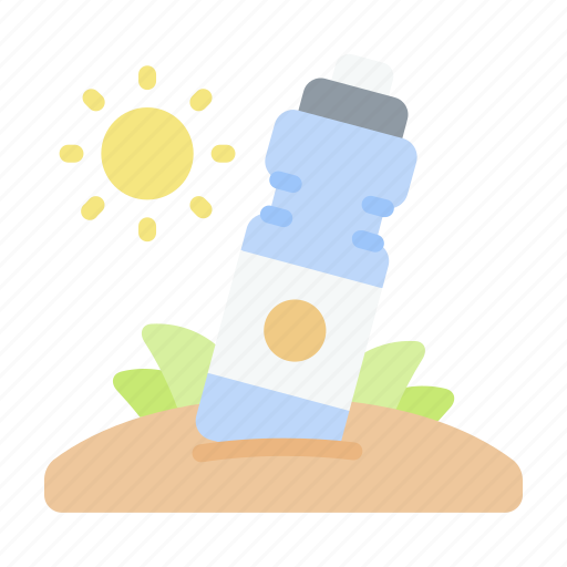 Bottle, desert, flask, water, sand icon - Download on Iconfinder