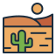 desert, dune, cactus, sun, sand, hot, landscape, nature 