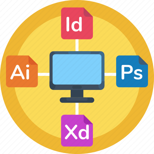 Adobe user experience, adobe illustrator, adobe indesign, adobe suite, adobe photoshop, design tools icon - Download on Iconfinder