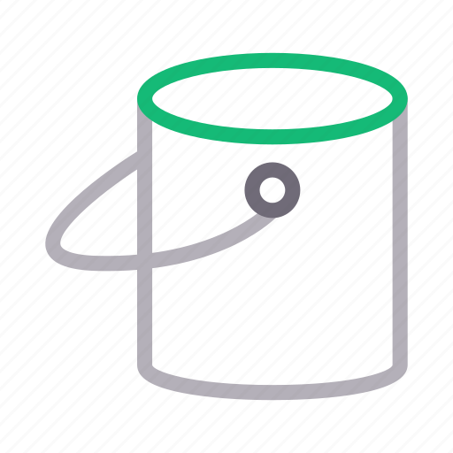 Bucket, color, creative, design, pail icon - Download on Iconfinder