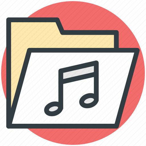 Music, music file, music folder, music note, musical note icon - Download on Iconfinder