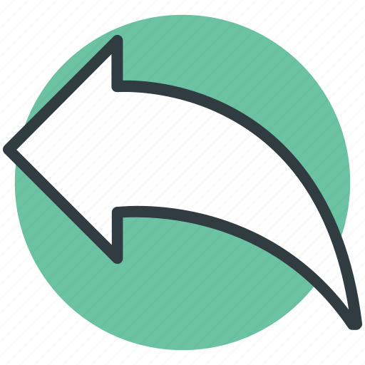 Arrow, diagonal, left, left arrow, redo arrow icon - Download on Iconfinder