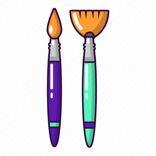 Brush, cartoon, object, paint, paintbrush, painter, tool icon - Download on Iconfinder