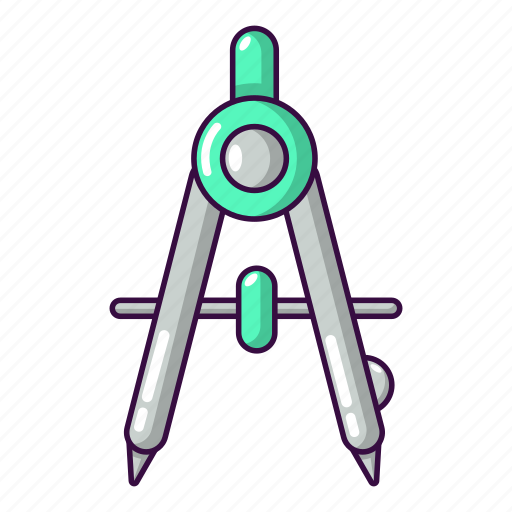 Architect, cartoon, compasses, engineering, object, school, tool icon - Download on Iconfinder