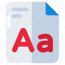 file format, filetype, file extension, document, font file