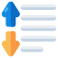 text alignment, sort, text arrangement, ascending order, descending order 